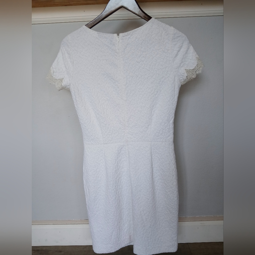 The Kooples Leo Crinkled Lace dress in white. Size S - Picture 4 of 4
